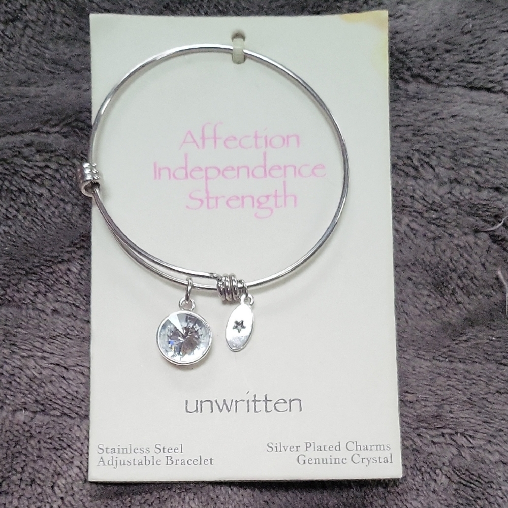 Unwritten Silver Plated Charm Bracelet